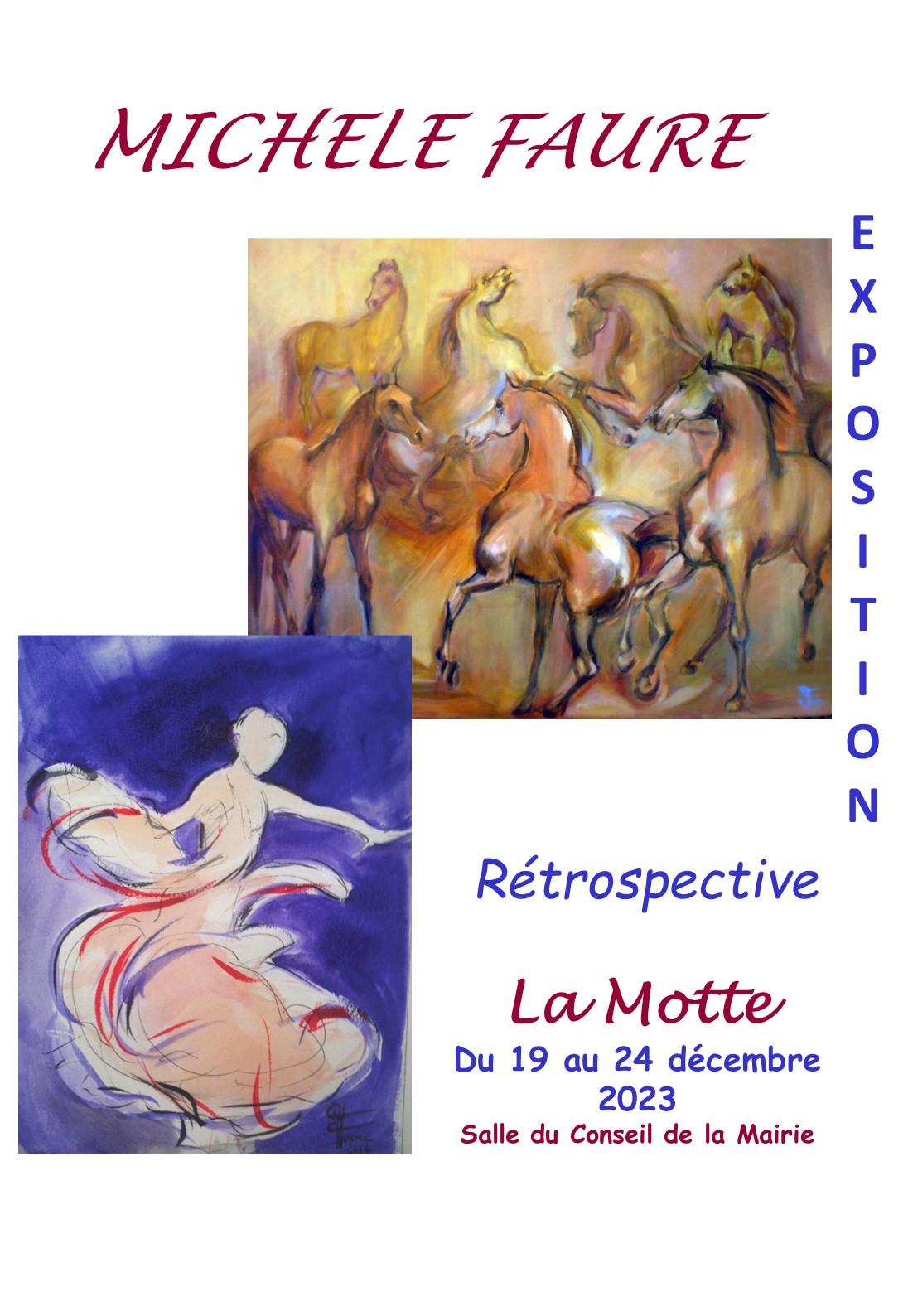 Expo la Motte 2023 - Michèle Faure peintre